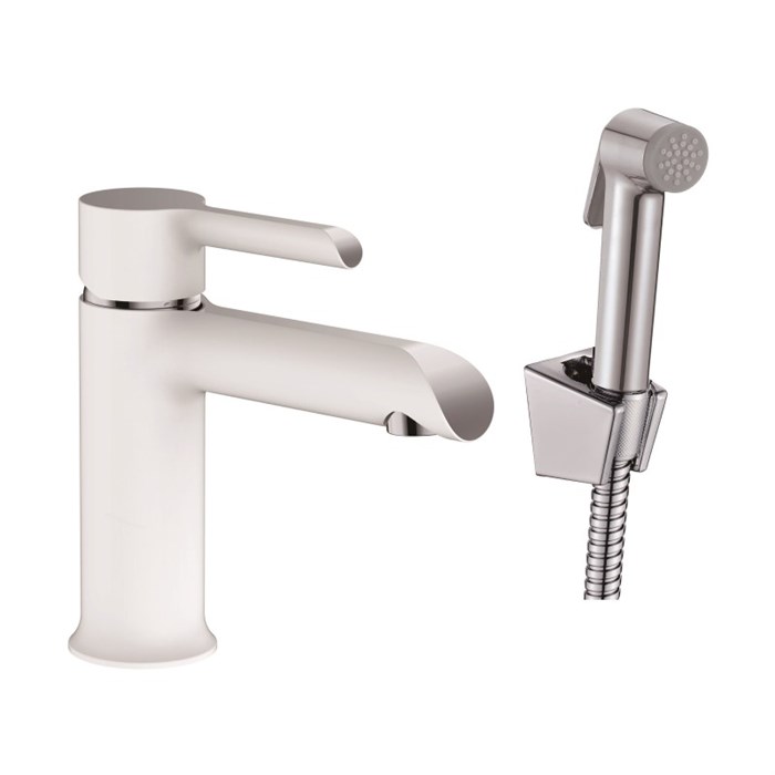 Смеситель для раковины с гигиеническим душем Haiba (HB12805-8) HB12805-8 - фото 180908
