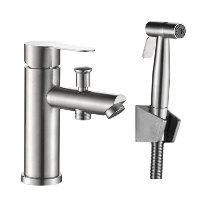 Смеситель для раковины с гигиеническим душем Haiba (HB12801) HB12801 - фото 180912
