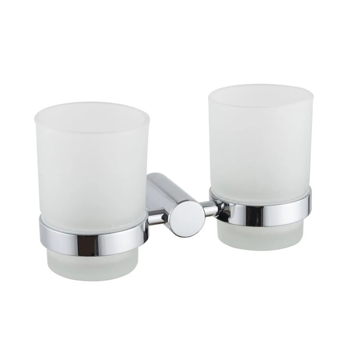 Стакан для ванной комнаты двойной Haiba хром (HB8408) HB8408