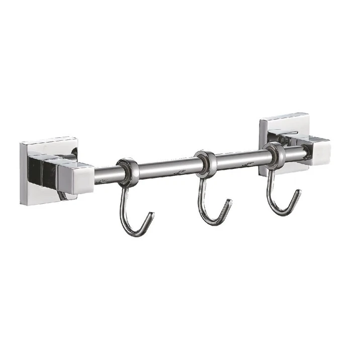 Планка с крючками для полотенец Haiba хром (HB8615-3) HB8615-3
