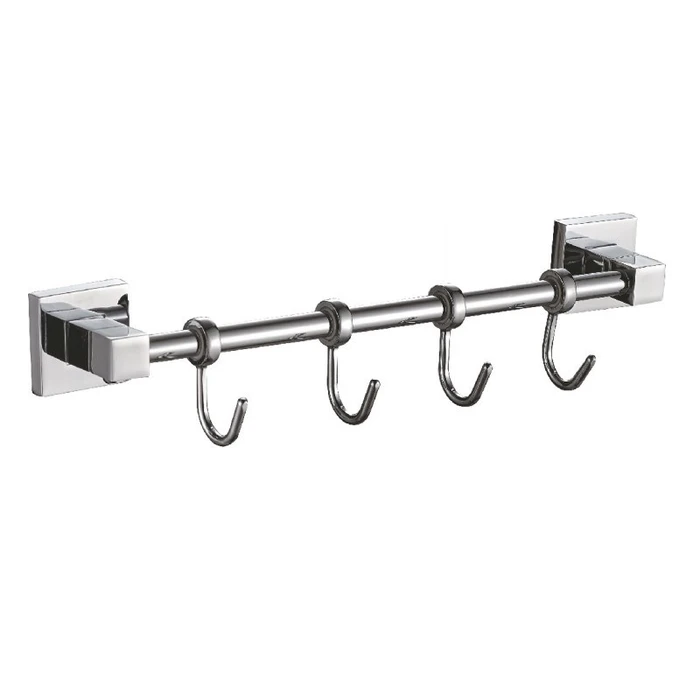 Планка с крючками для полотенец Haiba хром (HB8615-4) HB8615-4