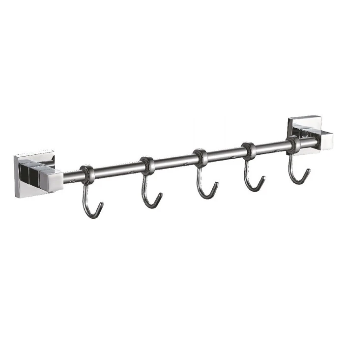 Планка с крючками для полотенец Haiba хром (HB8615-5) HB8615-5