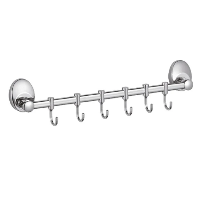 Планка с крючками для полотенец Haiba хром (HB1615-6) HB1615-6