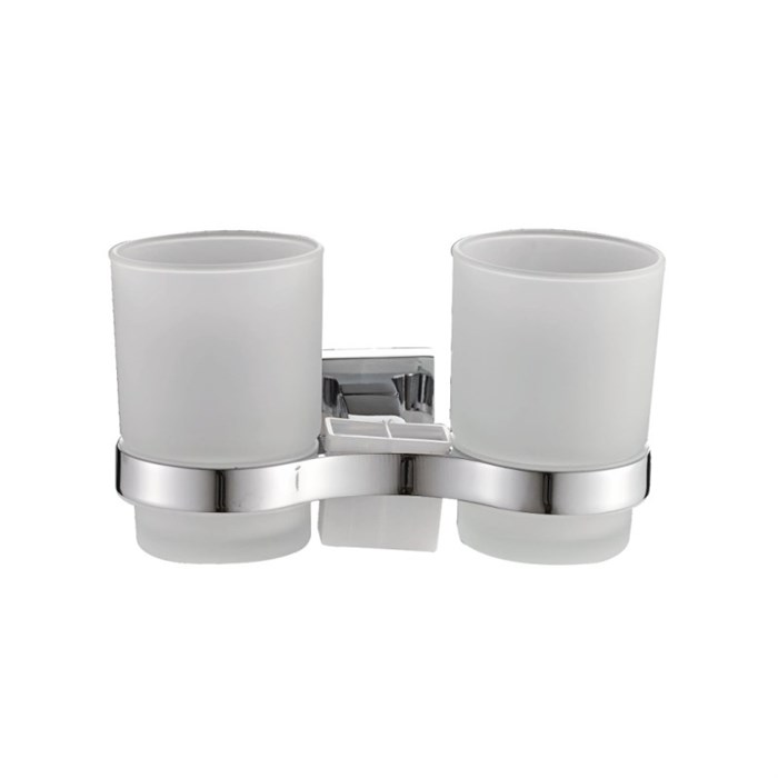 Стакан для ванной комнаты двойной Haiba хром (HB8608) HB8608 - фото 181542
