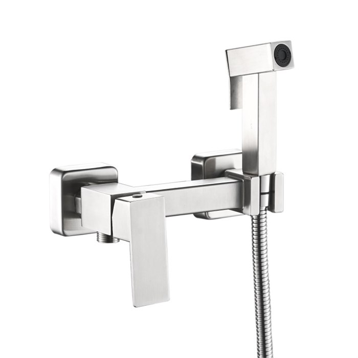 Гигиенический душ со смесителем Haiba сталь (HB5521) HB5521 - фото 181785