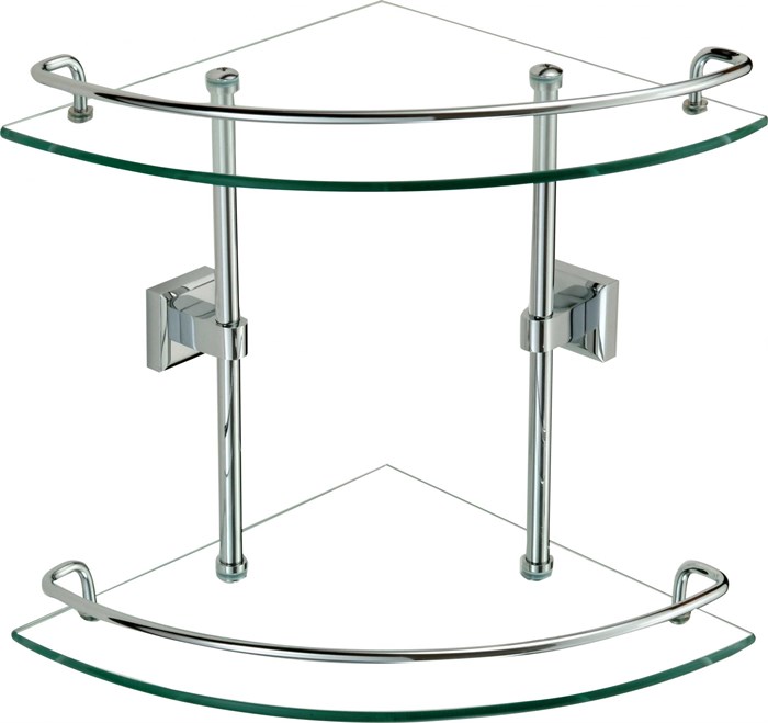 Полка угловая двойная (стеклянная) Savol 95 (S-095322) S-095322 - фото 182628