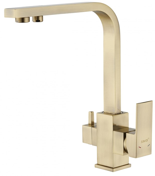 Смеситель для кухонной мойки под фильтр питьевой воды Savol (S-L1807C) S-L1807C - фото 182736
