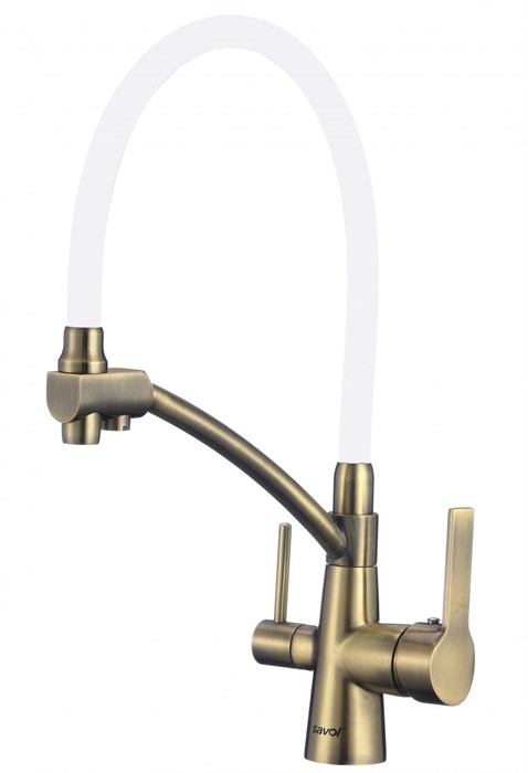 Смеситель для мойки бронзовый под фильтр Savol (S-L1805C-02) S-L1805C-02