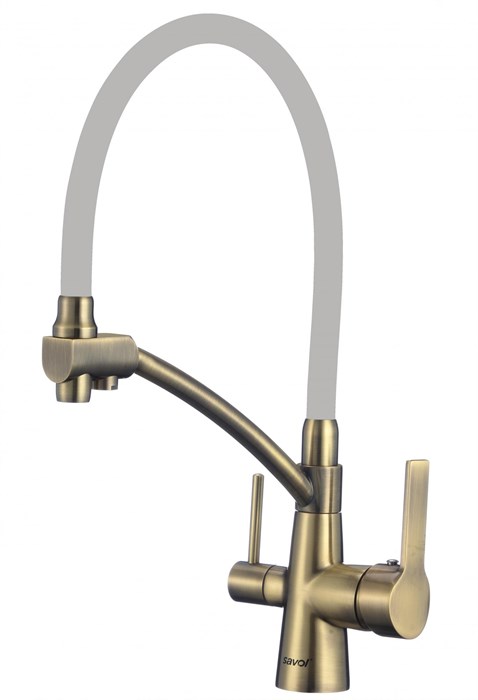 Смеситель для мойки бронзовый под фильтр Savol (S-L1805C-04) S-L1805C-04