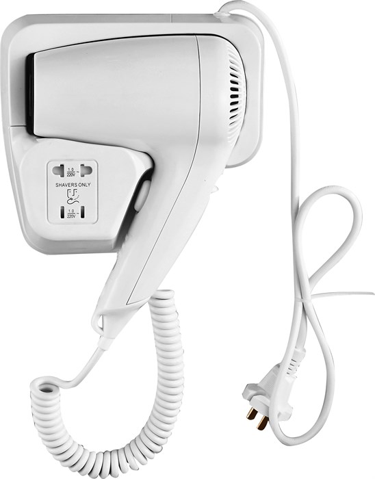 Настенный фен Savol 1000Вт с розеткой 220W (S-CF8629) S-CF8629 - фото 183136