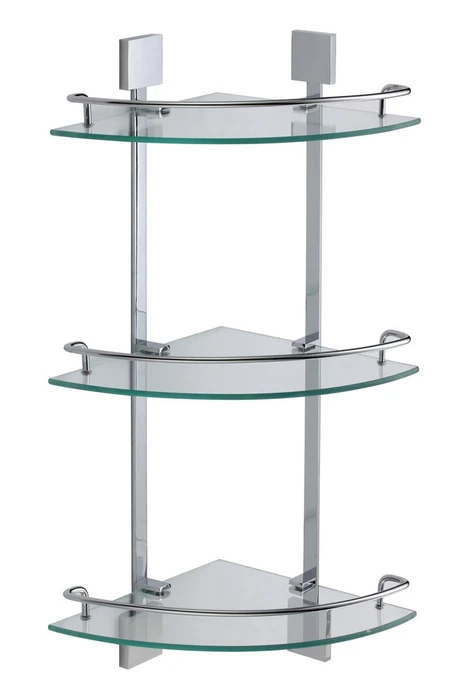 Полка угловая тройная (стеклянная) Savol S-065322A-3 S-065322A-3