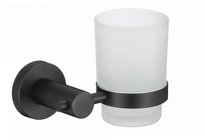 Стакан стеклянный с настенным держателем Savol (S-005658H) S-005658H