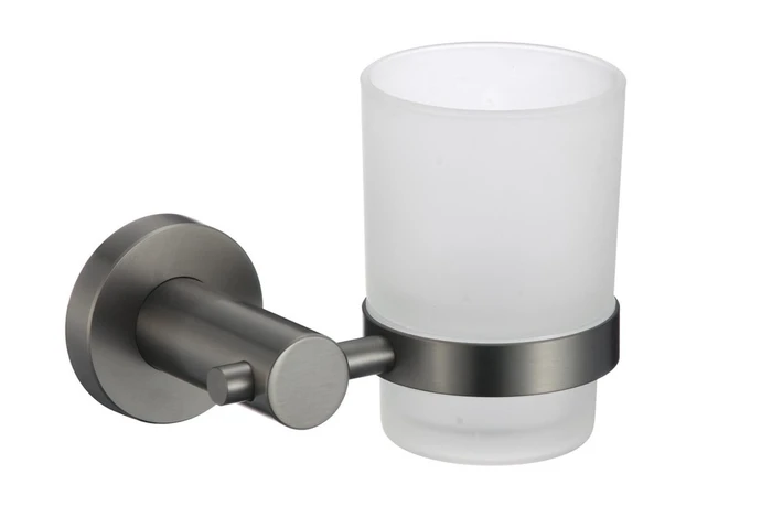 Стакан стеклянный с настенным держателем Savol (S-005658Q) S-005658Q