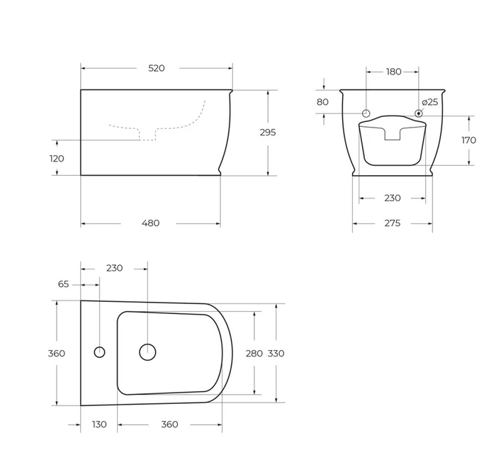Биде подвесное BelBagno PRADO BB10150BH 193765