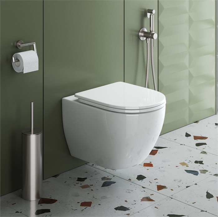Унитаз подвесной безободковый CEZARES STYLUS-TOR CZR-6601-TH-TOR 199373 - фото 188926