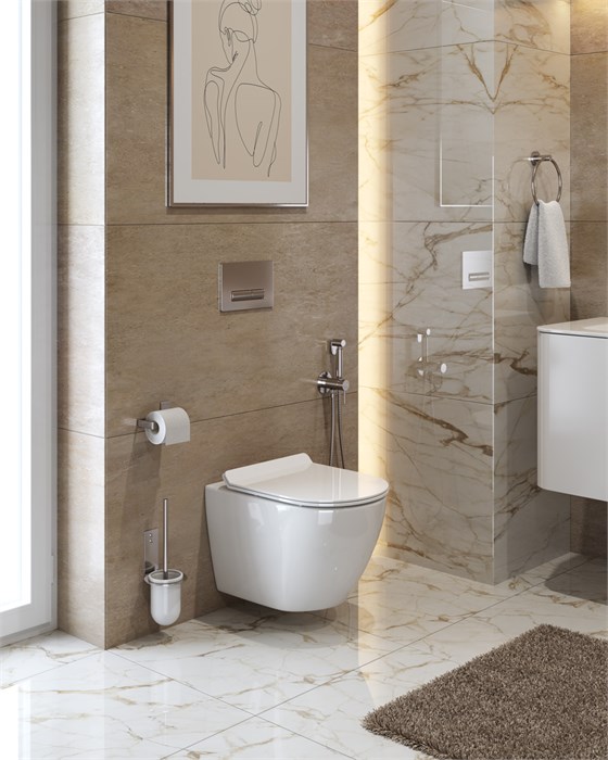 Унитаз подвесной безободковый CEZARES STYLUS CZR-513-TH-R 199372 - фото 188971