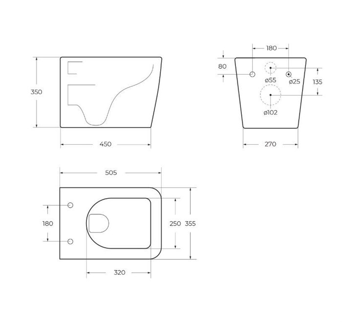 Унитаз подвесной безободковый BelBagno VENETO BB132CHR 193858 - фото 189003