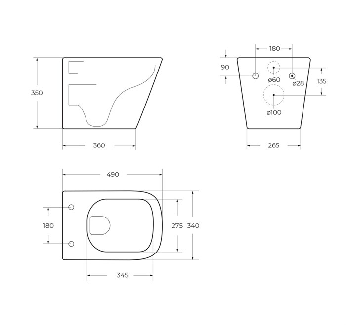 Унитаз подвесной безободковый BelBagno ARDENTE-R BB520CHR 193885 - фото 189014