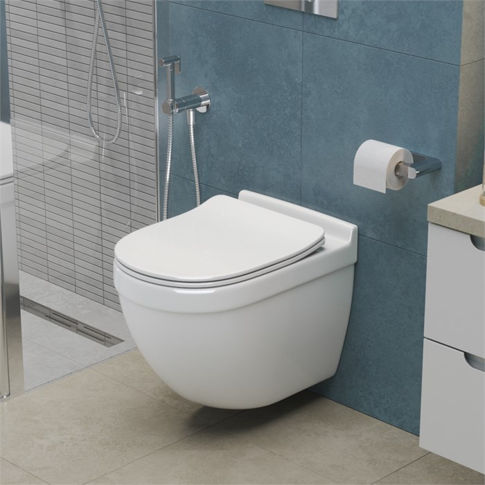 Унитаз подвесной безободковый со смывом TORNADO BelBagno SENSO-TOR BB017CH-TOR 201535 - фото 189015