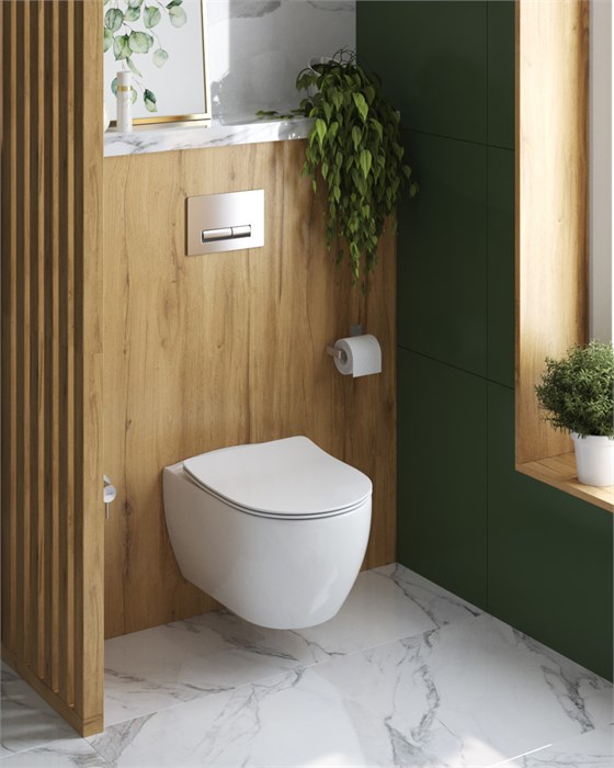 Унитаз подвесной безободковый с функцией биде CEZARES COMFORT CZR-191-TH/BS 201607 - фото 189081