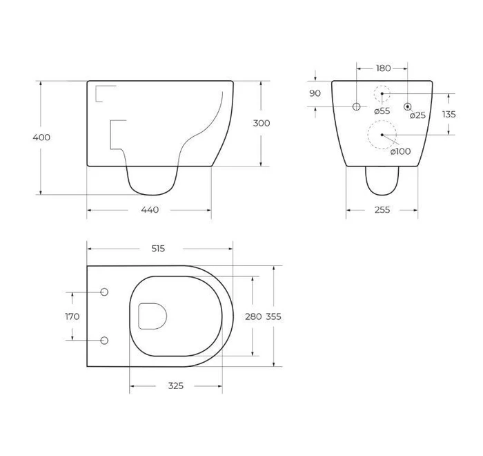 Унитаз подвесной безободковый BelBagno MARINO BB105CHR 193843