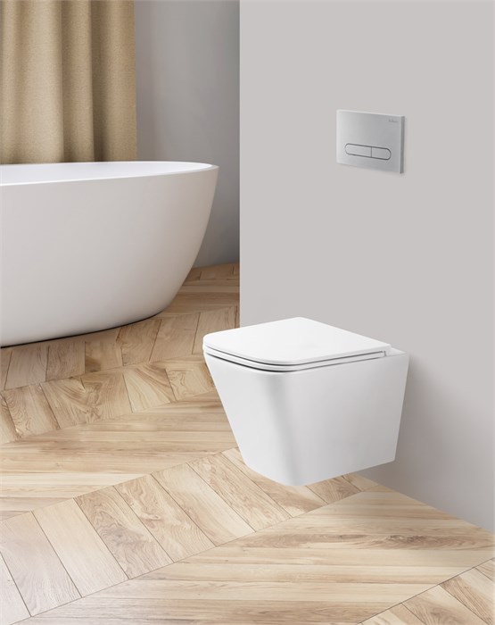 Унитаз подвесной безободковый с сиденьем BelBagno ARDENTE-R BB520CHR/SC 202720 - фото 189166