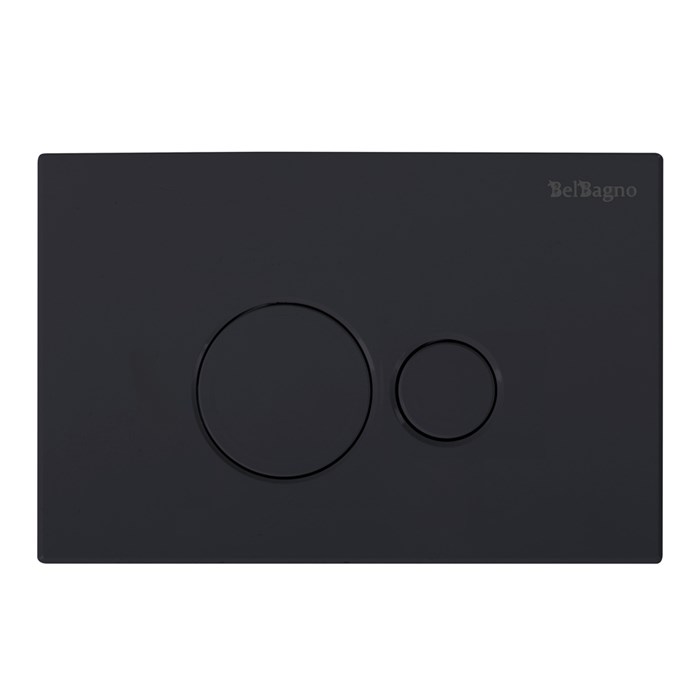Кнопка смыва BelBagno BB084NERO, чёрная матовая 201991 - фото 189226