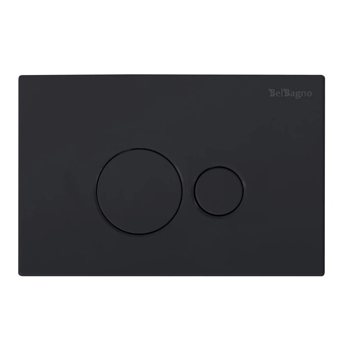 Кнопка смыва BelBagno BB084NERO, чёрная матовая 201991