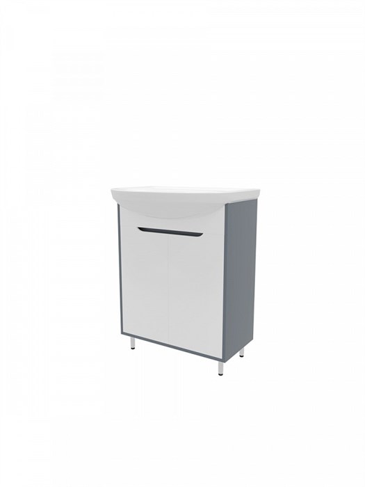 Тумба Teymi Aina 60, белый/графит T60004 1204254 - фото 189713