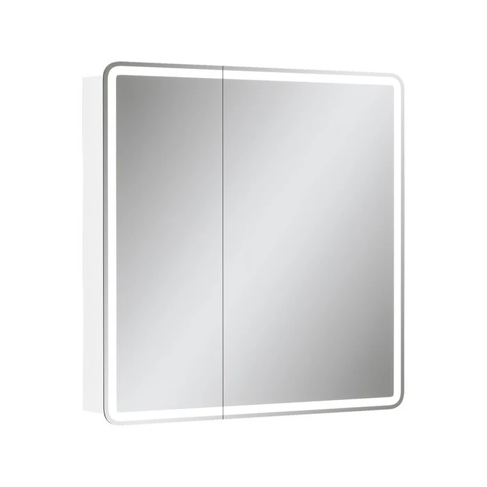 Зеркальный шкаф EQUIL Soldi LED 80 белый софт szSOLDI80