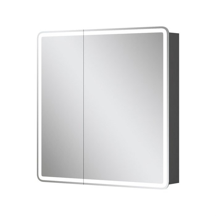 Зеркальный шкаф EQUIL Eltoro LED 80 черный софт szELTR80 - фото 191834