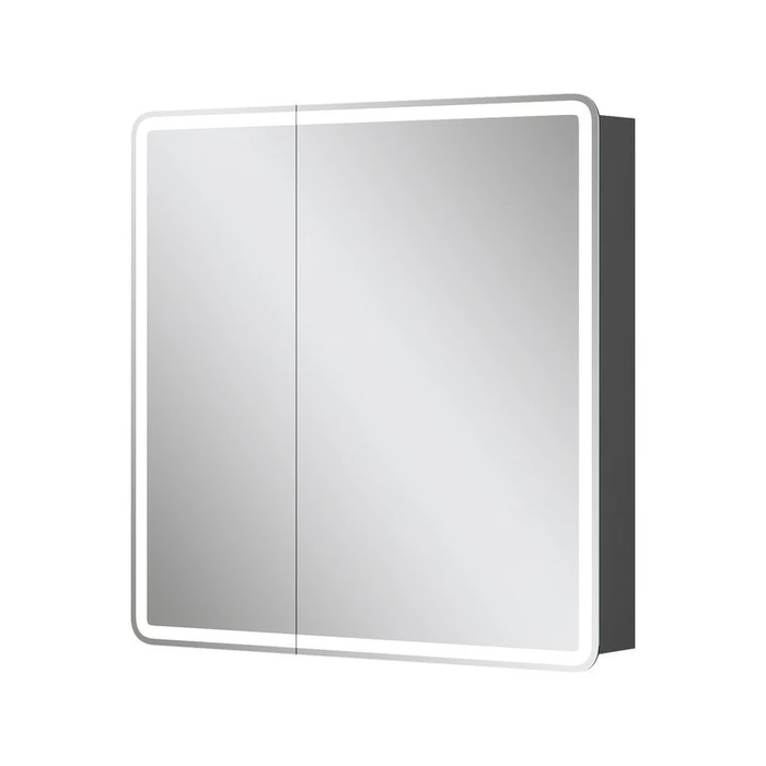 Зеркальный шкаф EQUIL Eltoro LED 80 черный софт szELTR80