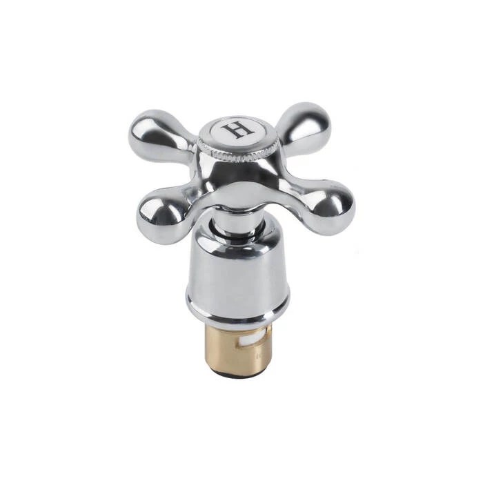 Кран-букса c маховиком в к-те, крест, керамика, цинк. сплав, 180°, G1/2, h=52 мм, IDDIS, 998KR521SM-K 998KR521SM-K