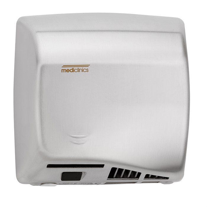 Сушилка для рук Mediclinics Speedflow plus M17ACS, автоматическая, высокоскоростная, из нержавейщей стали AISI 304, поверхность: матовая M17ACS - фото 197426