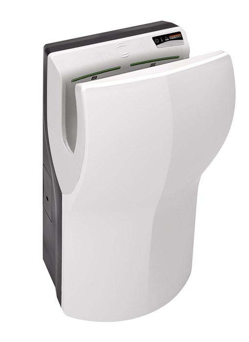 Сушилка для рук Mediclinics Dualflow Plus® M14A-I, сенсорная, погружного типа, сверхбыстрая с белой крышкой из АБС-пластика M14A-I - фото 197533