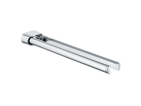 Держатель для полотенец Keuco ELEGANCE 11618010000, 450 мм, двойной, поворотный, латунь, хром 11618010000 - фото 198805