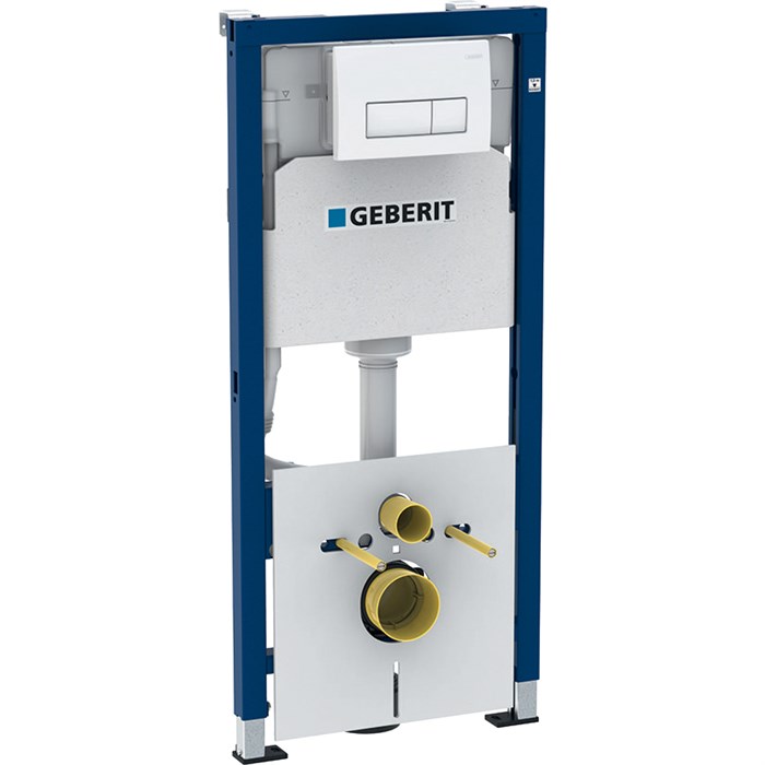Инсталляция Geberit Duofix для подвесного унитаза, 112 см, со смывным бачком скрытого монтажа Delta 12 см, смывная клавиша Delta51, хром,в комплекте со звукоизоляцией. 458.128.21.1 458.128.21.1 - фото 199611