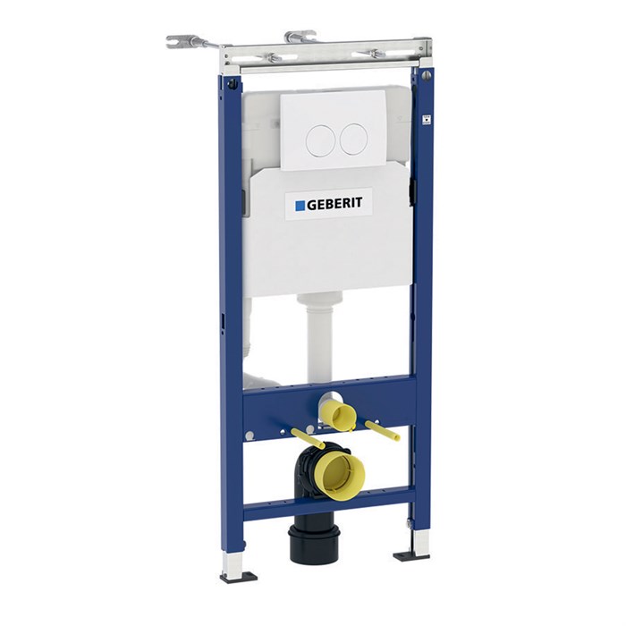 Инсталляция Geberit Duofix для подвесного унитаза, 112 см, со смывным бачком скрытого монтажа Delta 12 см, смывная клавиша Delta21 458.122.11.1 458.122.11.1 - фото 199619