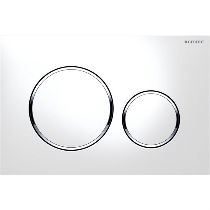 Кнопка смыва Sigma 20 115.882.KJ.1, двойной смыв, цвет белый/хром 115.882.KJ.1 - фото 200025