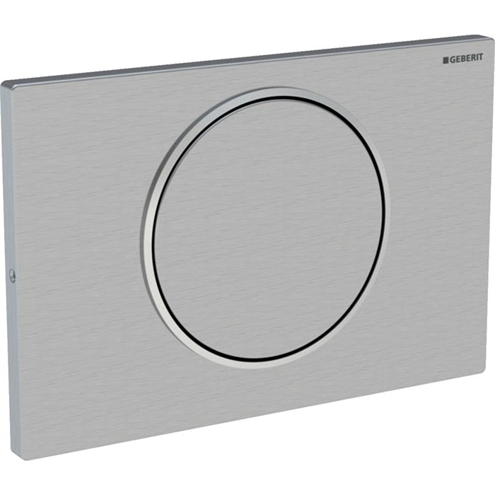 Кнопка смыва Geberit Sigma10 115.787.SN.5 одинарный смыв c антивандальным креплением, нерж. сталь 115.787.SN.5 - фото 200041