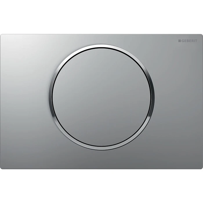 115.758.JQ.5 Смывная клавиша Geberit Sigma10, смыв/стоп: матовый хром лакированный, с легкоочищаемой поверхностью, глянцевый хром 115.758.JQ.5