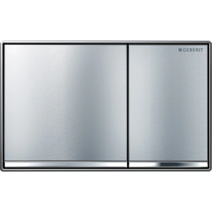 115.081.GH.1 Смывная клавиша Geberit Omega60, двойной смыв, заподлицо: хромированные,полированные, с легкоочищаемой поверхностью, глянцевый хром 115.081.GH.1