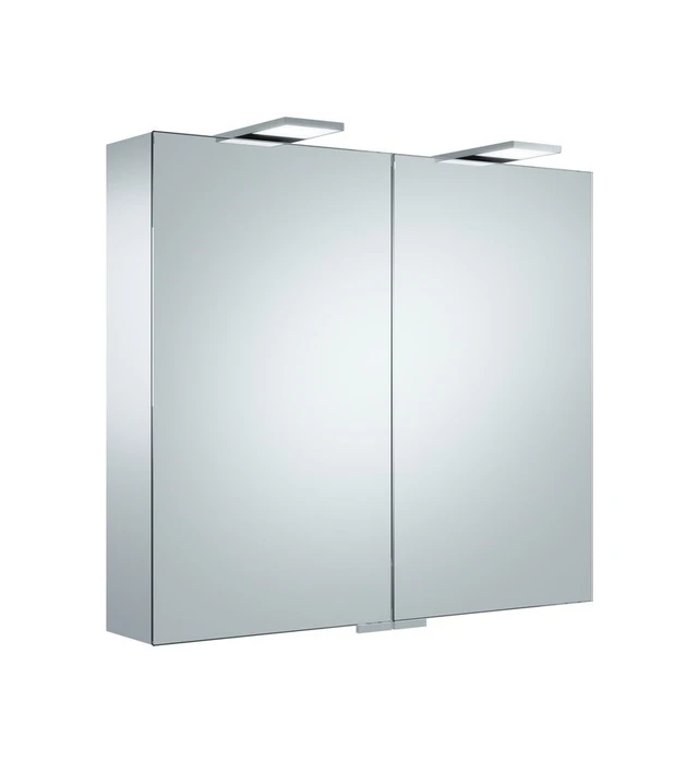 Зеркальный шкаф KEUCO Royal 15, 14403171301, с подсветкой, 800x720x150 мм, серебристый анодированный/зеркало 14403171301