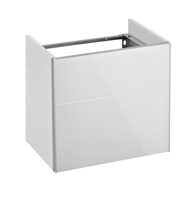 Тумба под умывальник KEUCO ROYAL REFLEX, 34090210002, 496x450x347 мм, к/ф: белый (декорат. глянц. покрытие)/белый (стекло) 34090210002 - фото 201189