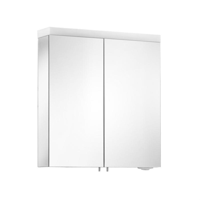 Зеркальный шкаф KEUCO Royal Reflex.2, 24202171301, с подсветкой, 650х700х150 мм, к.: анодированный серебристый алюминий/зеркало 24202171301 - фото 201246