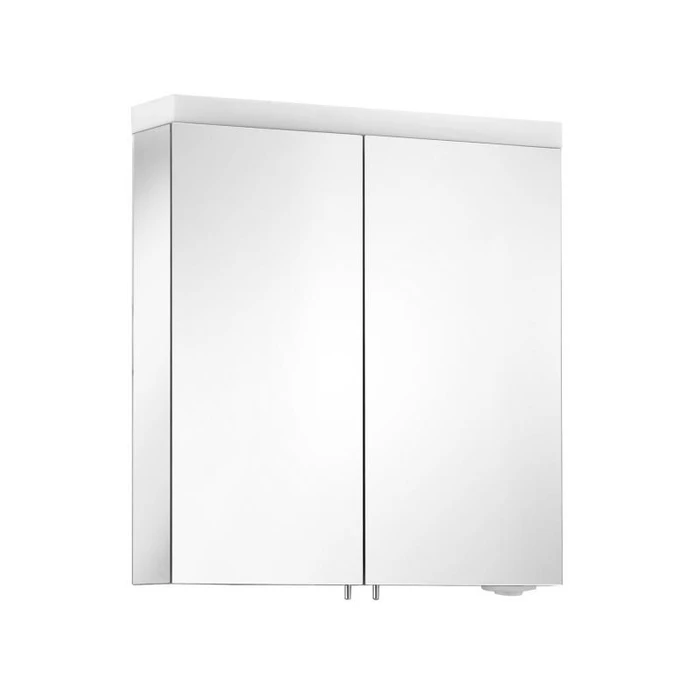 ROYAL REFLEX.2 Зеркальный шкаф 650*700*150 мм 2 поворотные дверцы с хрустальным двойным зеркалом, боковины корпуса зеркальные 24202171301