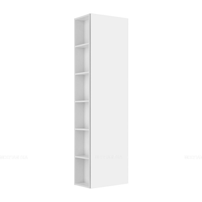 Высокий шкаф-пенал KEUCO PLAN, 32931300002, 480x1750x300 мм, к/ф: белый (ламинированный матовый)/белый (стекло глянцевое) 32931300002 - фото 201329