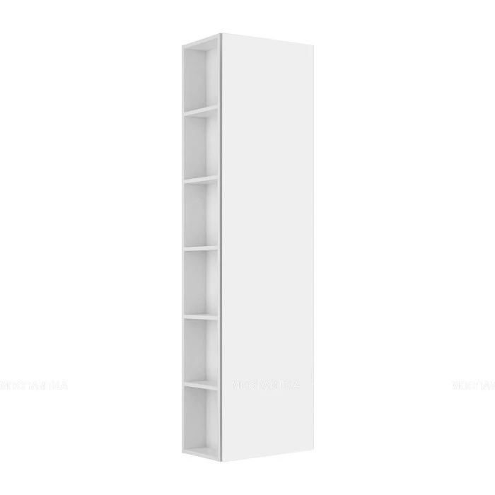 Высокий шкаф-пенал KEUCO PLAN, 32931300002, 480x1750x300 мм, к/ф: белый (ламинированный матовый)/белый (стекло глянцевое) 32931300002