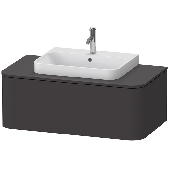 Duravit Happy D.2 Plus Тумбочка для умывальника для консоли, HP493108080, Графит Суперматовый, 1000x550x354 HP493108080 - фото 201337