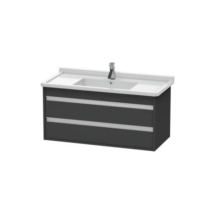 Тумба подвесная Duravit Ketho KT664504949 для раковины Starck 3 арт. 0304100000 , графит матовый KT664504949